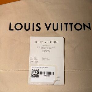 Louis Vuitton Monogram Pouch with Gold Accents